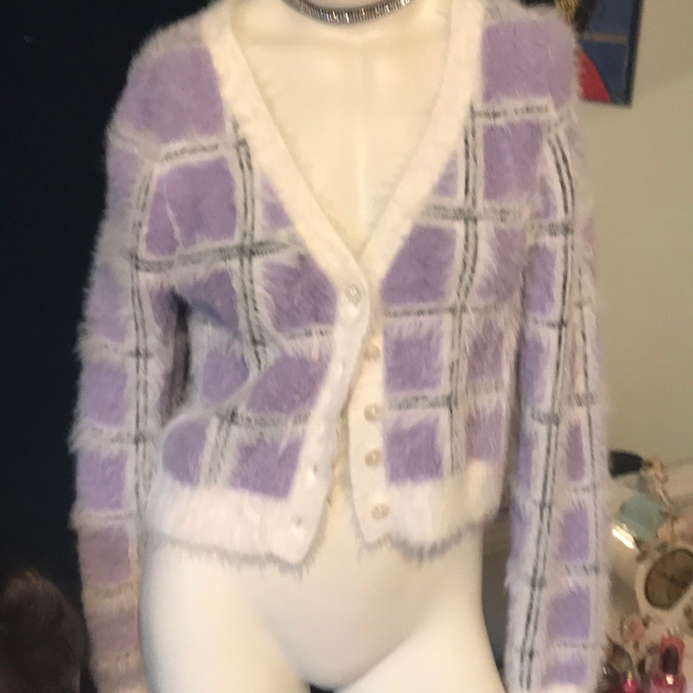 Fuzzy cardigan